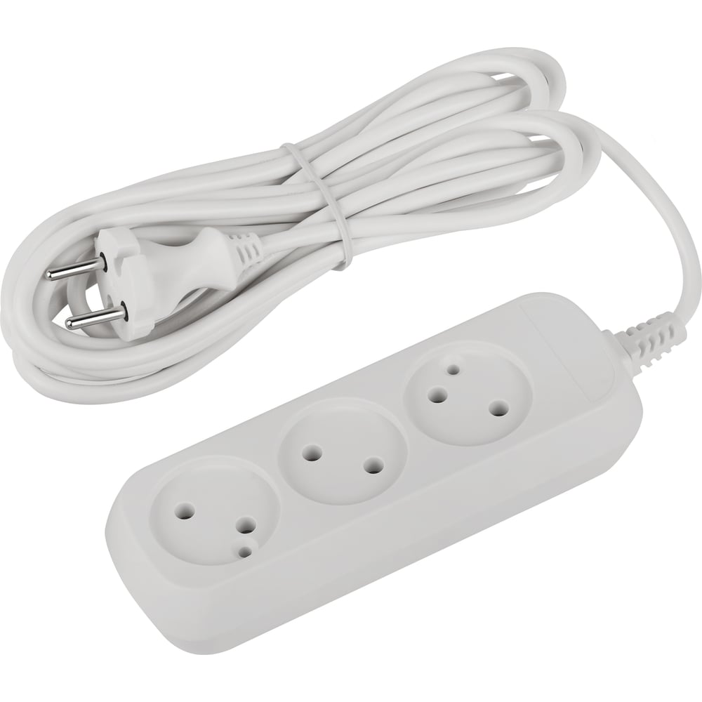 Изображение товара Удлинитель электрический ЭРА UDL-16-3100-E Greenline 3 розетки с заземлением 10м ПВС 3x1мм2 Б0064983