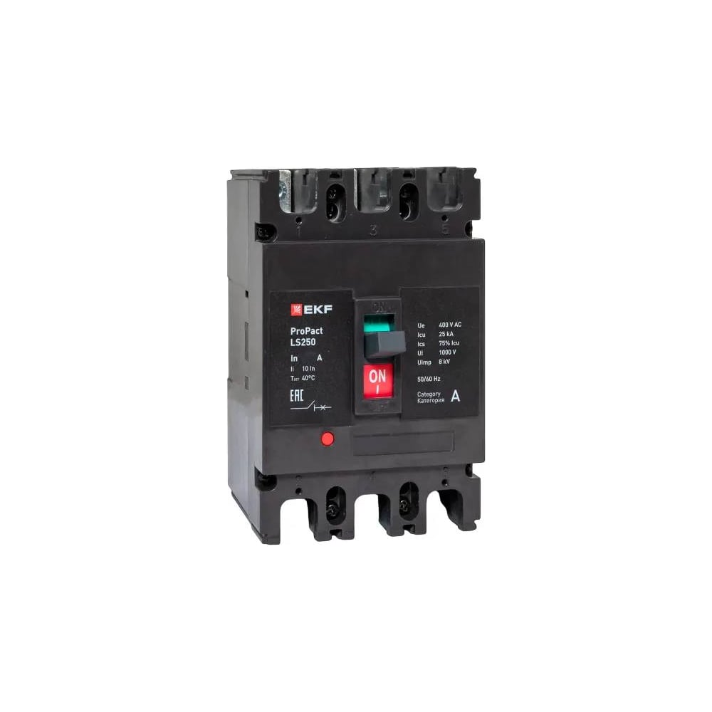 Изображение товара Автоматический выключатель EKF LS250 3P 200А 25кА ProPact надежная защита