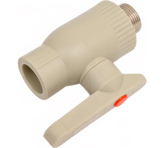 Изображение товара Кран шаровый комбинированный Damento с нр.резьбой 25x3/4" серый (10/60) 996111