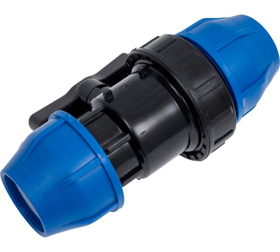 Изображение товара Кран шаровый компрессионный Damento 40x40 мм, ПНД (2/48) 011313