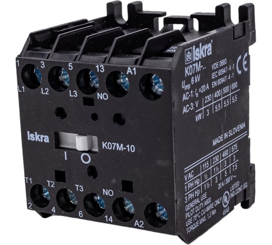 Изображение товара Миниконтактор Iskra K07M-10-M7 УТ-00019713