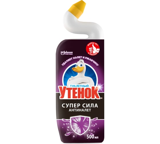 Изображение товара Чистящее средство для унитаза ТУАЛЕТНЫЙ УТЕНОК “Антиналет, 500 мл 865040
