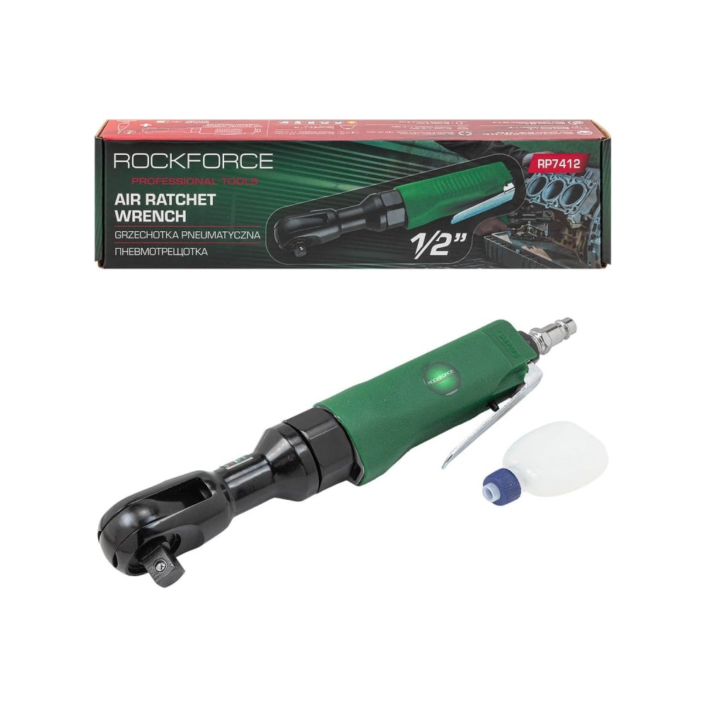 Изображение товара Пневмотрещотка Rockforce RF-RP7412 68Нм 1/2 дюйма профессиональная