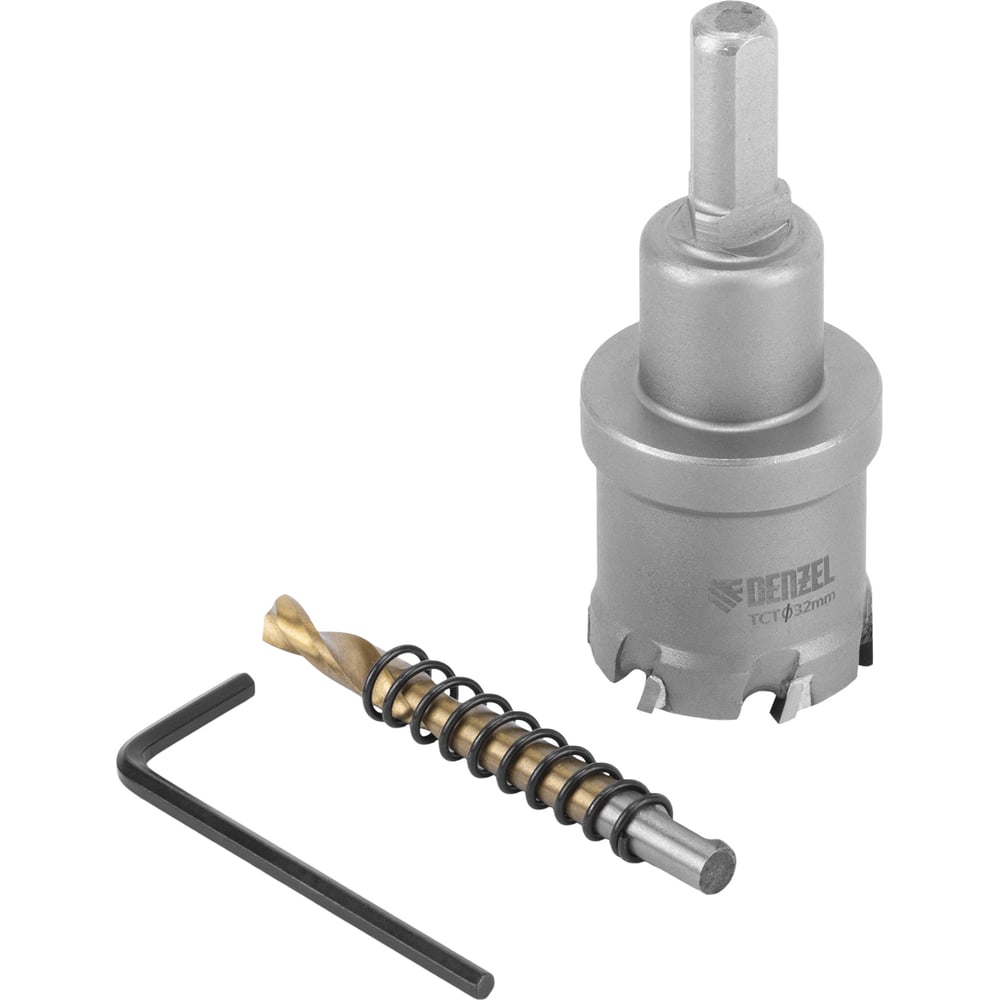Изображение товара Коронка твердосплавная по металлу 32 мм DENZEL 724010