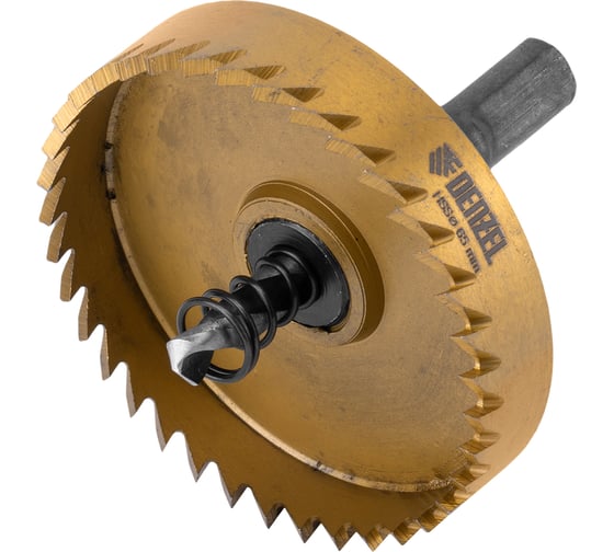 Изображение товара Коронка HSS с нитридтитановым покрытием по металлу 65 мм DENZEL 724121