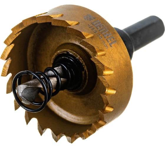 Изображение товара Коронка HSS с нитридтитановым покрытием по металлу 38 мм DENZEL 724111