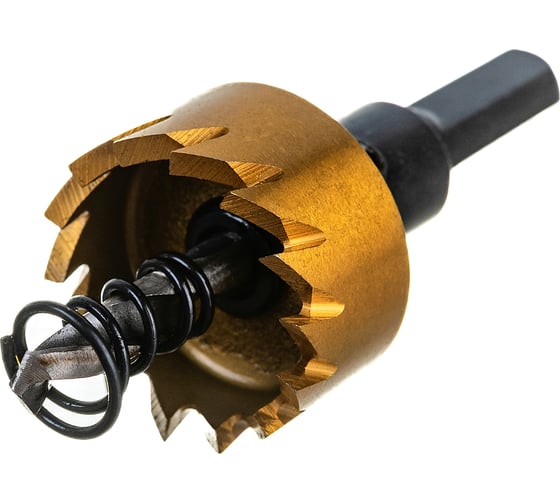 Изображение товара Коронка HSS с нитридтитановым покрытием по металлу 25 мм DENZEL 724104