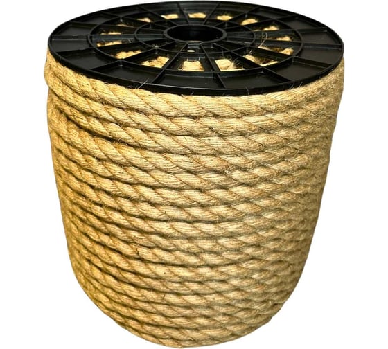 Изображение товара Канат джутовый ООО Оптхозторг 16 мм - 50 м 0481650