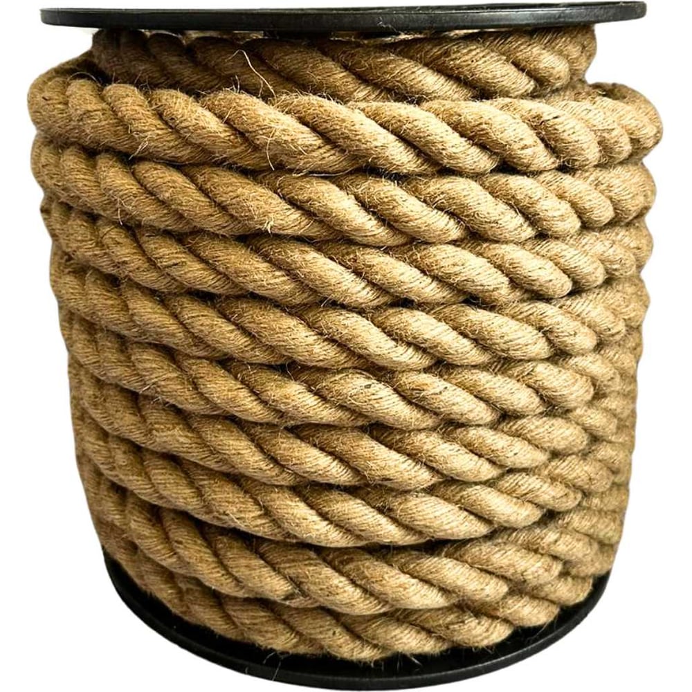 Изображение товара Джутовый канат 30 мм, 25 м, натуральный, ООО Оптхозторг