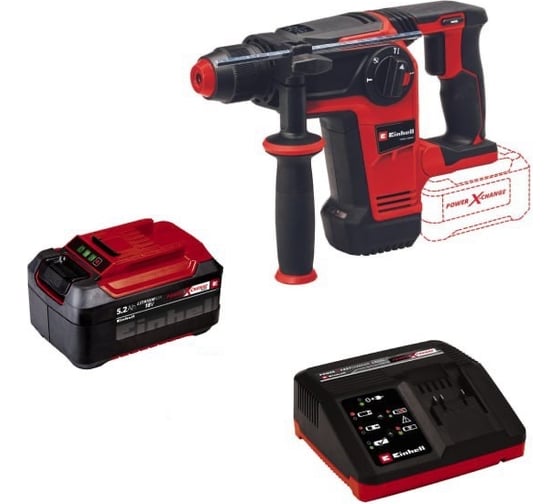 Изображение товара Аккумуляторный перфоратор Einhell PXC TP-HD 18/26 Li BL + ЗУ + 1 акк 4.0 Ач 4514265SET4