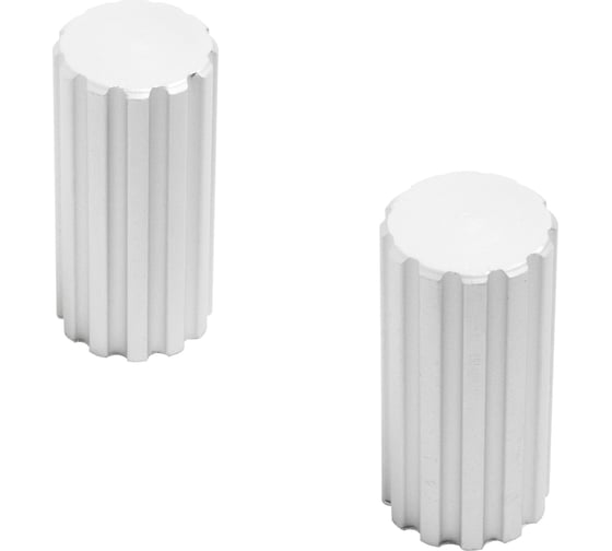 Изображение товара Мебельная ручка-кнопка StahlBuro AP2315 2 шт., W матовый белый хром 16804