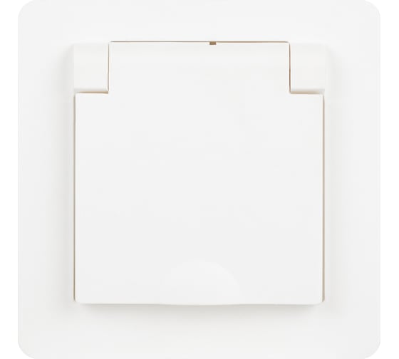 Изображение товара Розетка Intro 720301 Style с заземлением 2PE Schuko с крышкой, 16А, 250В, IP20, скрытой установки, белый Б0060639