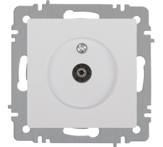 Изображение товара Розетка TV Intro Accent 630101 одиночная, IP20, скрытой установки, белый Б0063601