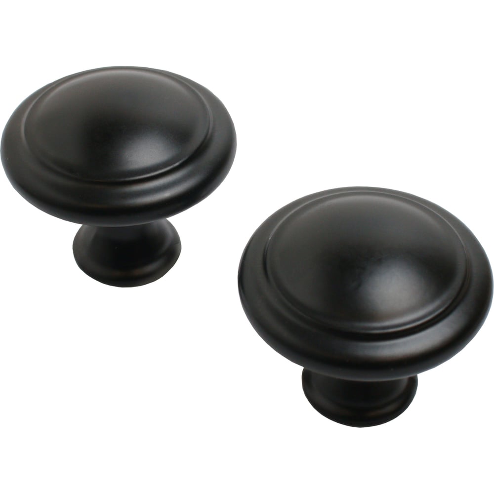 Изображение товара Мебельная ручка-кнопка StahlBuro A304 2 шт. матовая черная