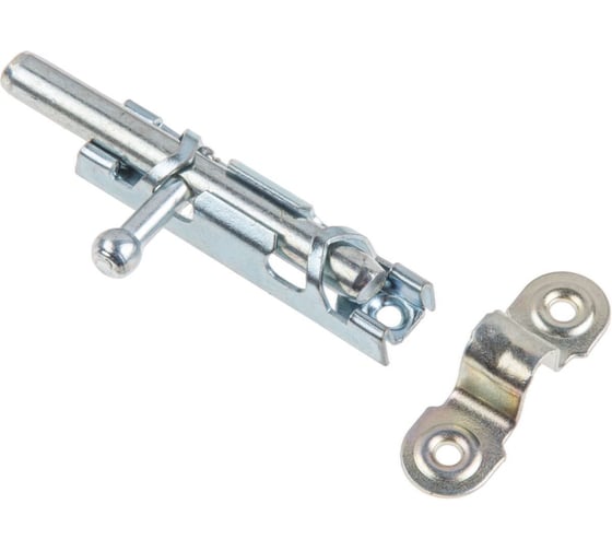 Изображение товара Шпингалет STARFIX 64 мм, с ц. дв., ЗТ1, белый цинк SMP-64122-1