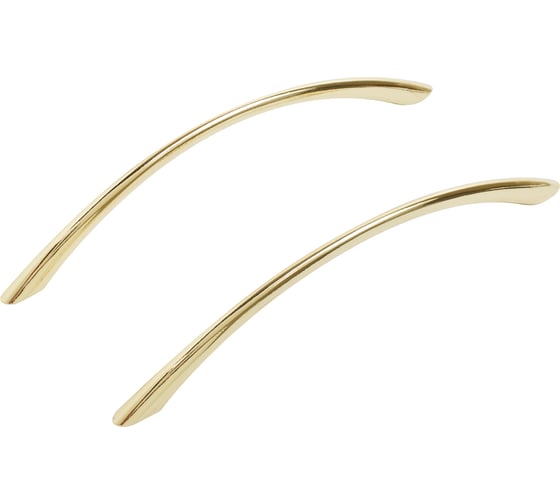 Изображение товара Ручка-скоба мебельная StahlBuro A204-128 2 шт, SB матовое золото 16642