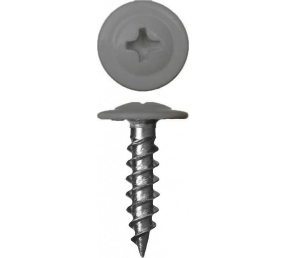 Изображение товара Саморез с прессшайбой STARFIX 4.2x19 мм, цинк, острый, RAL 7004, 150 шт. в пласт. конт. SMP1-54106-150