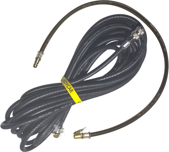 Изображение товара Шланг пневматический с фитингами (18 м + 1 м; d= 6 мм; 10 атм.) Andycar HP-1801