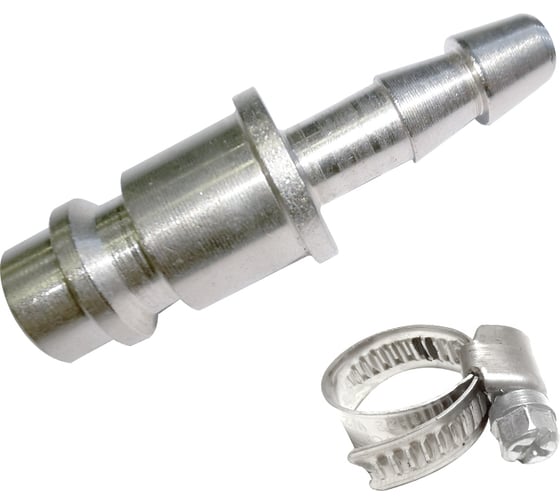 Изображение товара Штуцер быстроразъемный с фиксирующим хомутом под шланг (D=10 мм; 10 атм.) Andycar QR-Р10