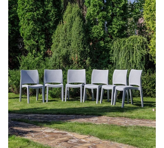 Изображение товара Набор стульев Royal Family JULY(6 шт) светло-серый 857-71