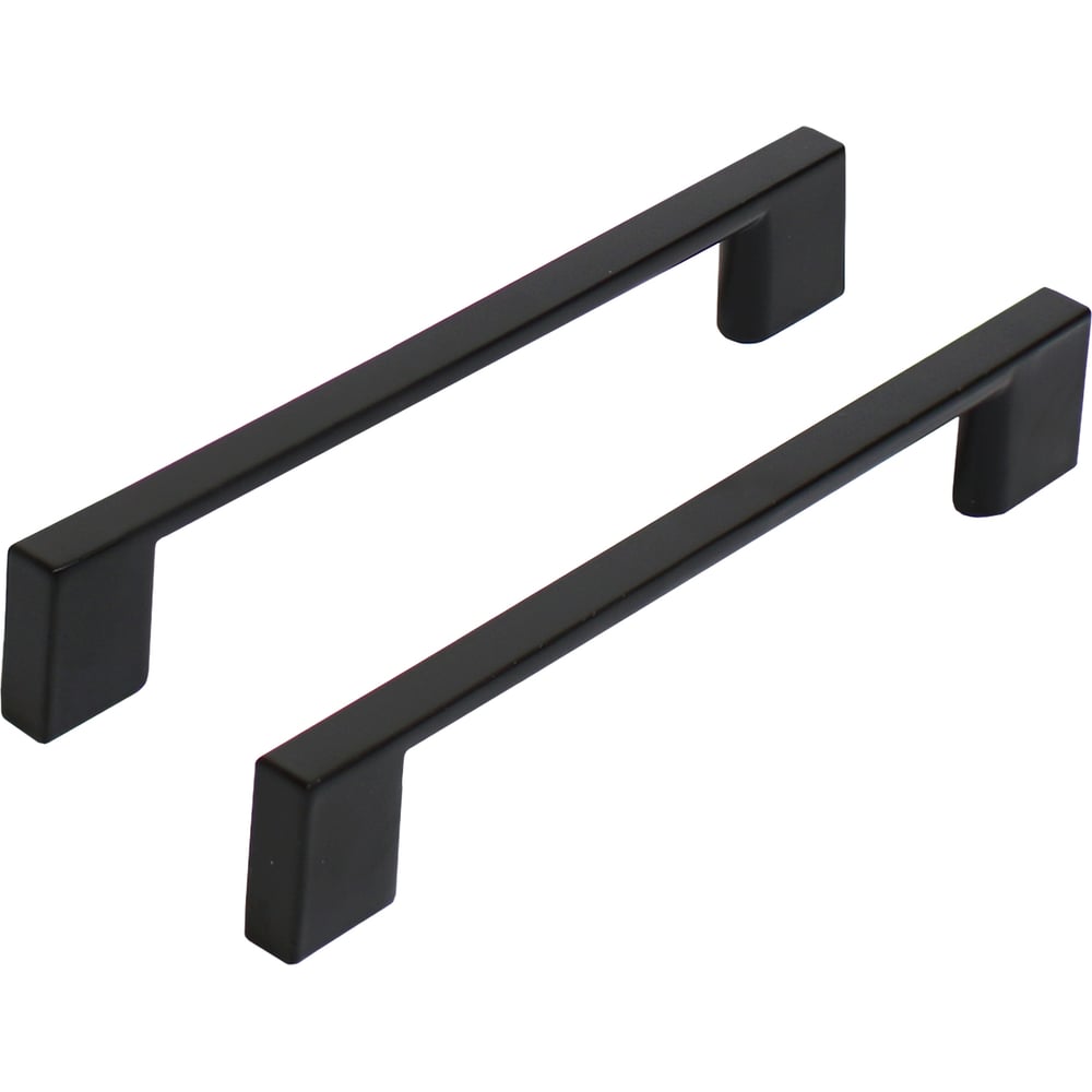 Изображение товара Мебельная ручка-скоба StahlBuro A302-128 черная 155 мм, накладная, классика