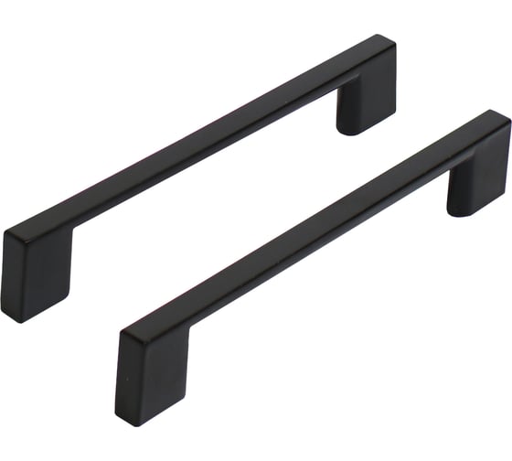 Изображение товара Ручка-скоба мебельная StahlBuro A302-128 2 шт, BL матовый черный 16668