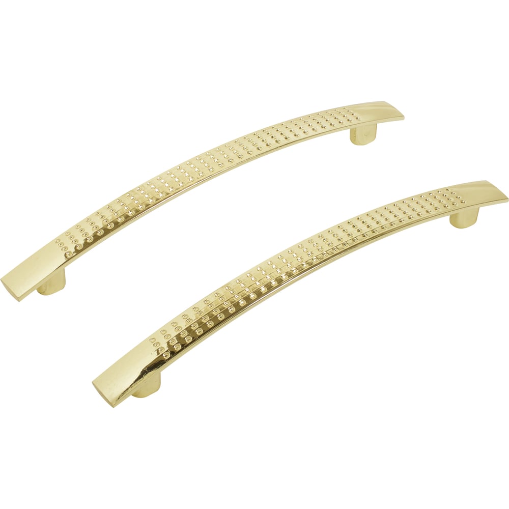 Изображение товара Мебельная ручка-скоба StahlBuro A345-128 2 шт золотая классика