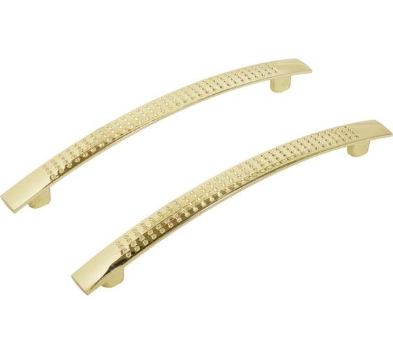 Изображение товара Ручка-скоба мебельная StahlBuro A345-128 2 шт, PB золото 16630