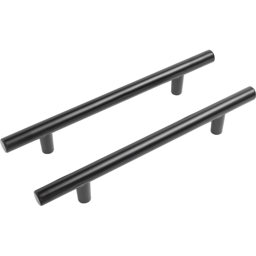 Изображение товара Мебельная ручка-скоба StahlBuro A8925-128, комплект 2 шт, матовый черный