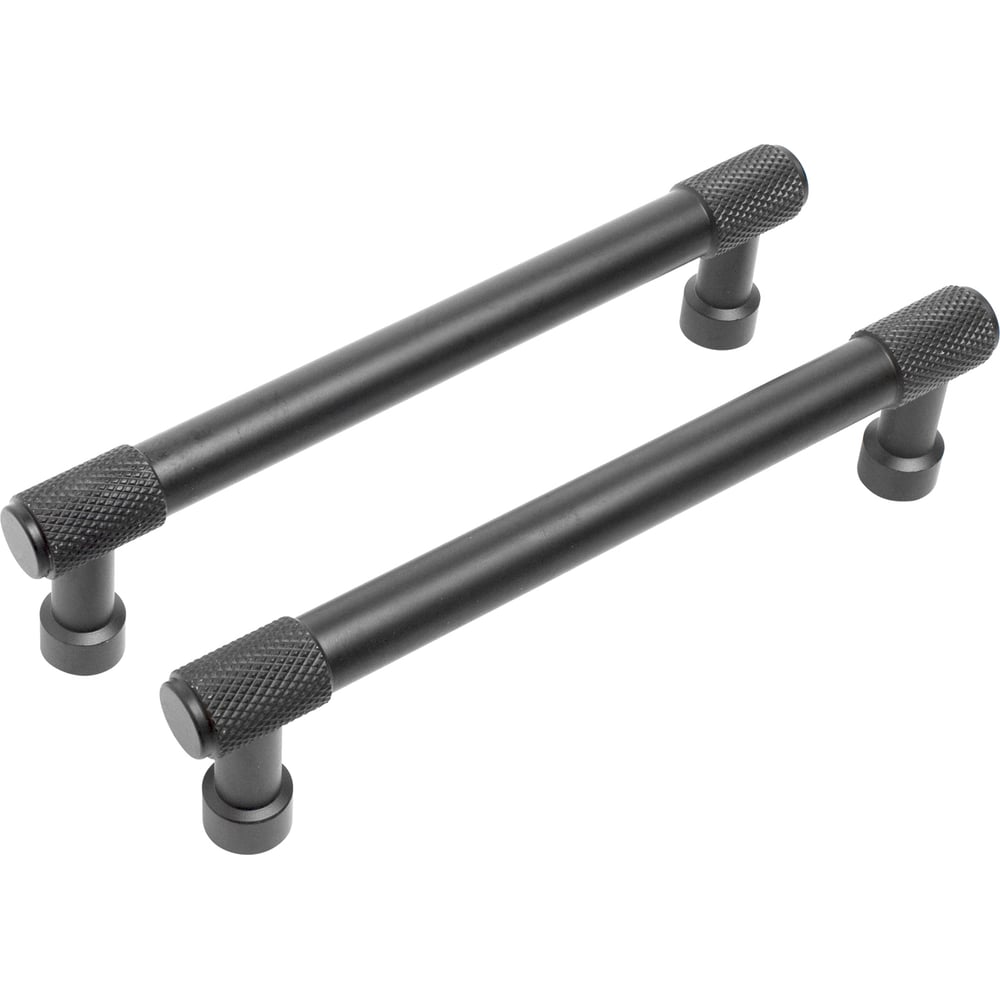 Изображение товара Ручка-скоба мебельная StahlBuro AP2307-128 2 шт черный матовый стиль классика