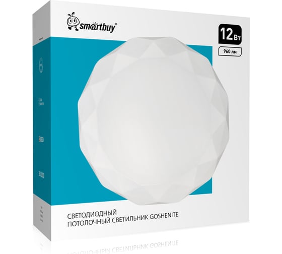 Изображение товара Светодиодный потолочный светильник Smartbuy (LED) 12 Вт 210х65мм GOSHENITE SBL-GOSH-12-65