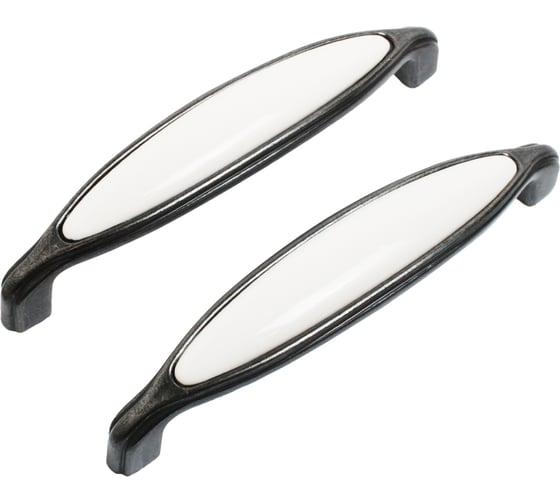 Изображение товара Ручка-скоба мебельная StahlBuro C0003-128 2 шт, BL матовый черный 16890