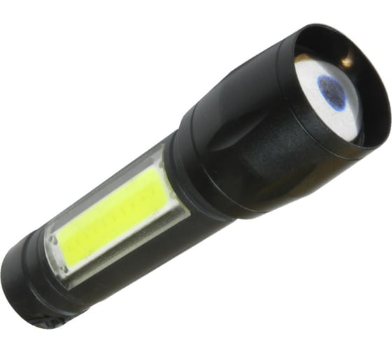 Изображение товара Фонарь КОСМОС 3вт ХРЕ, 3Вт СОВ, литий-ионный аккумулятор 600mAh, Micro USB шнур KocAc1011Lith