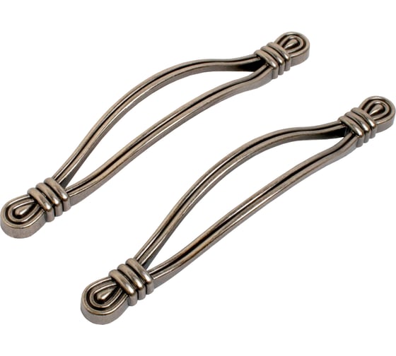 Изображение товара Ручка-скоба мебельная StahlBuro C2510-128 2 шт, AS состаренное серебро 16614