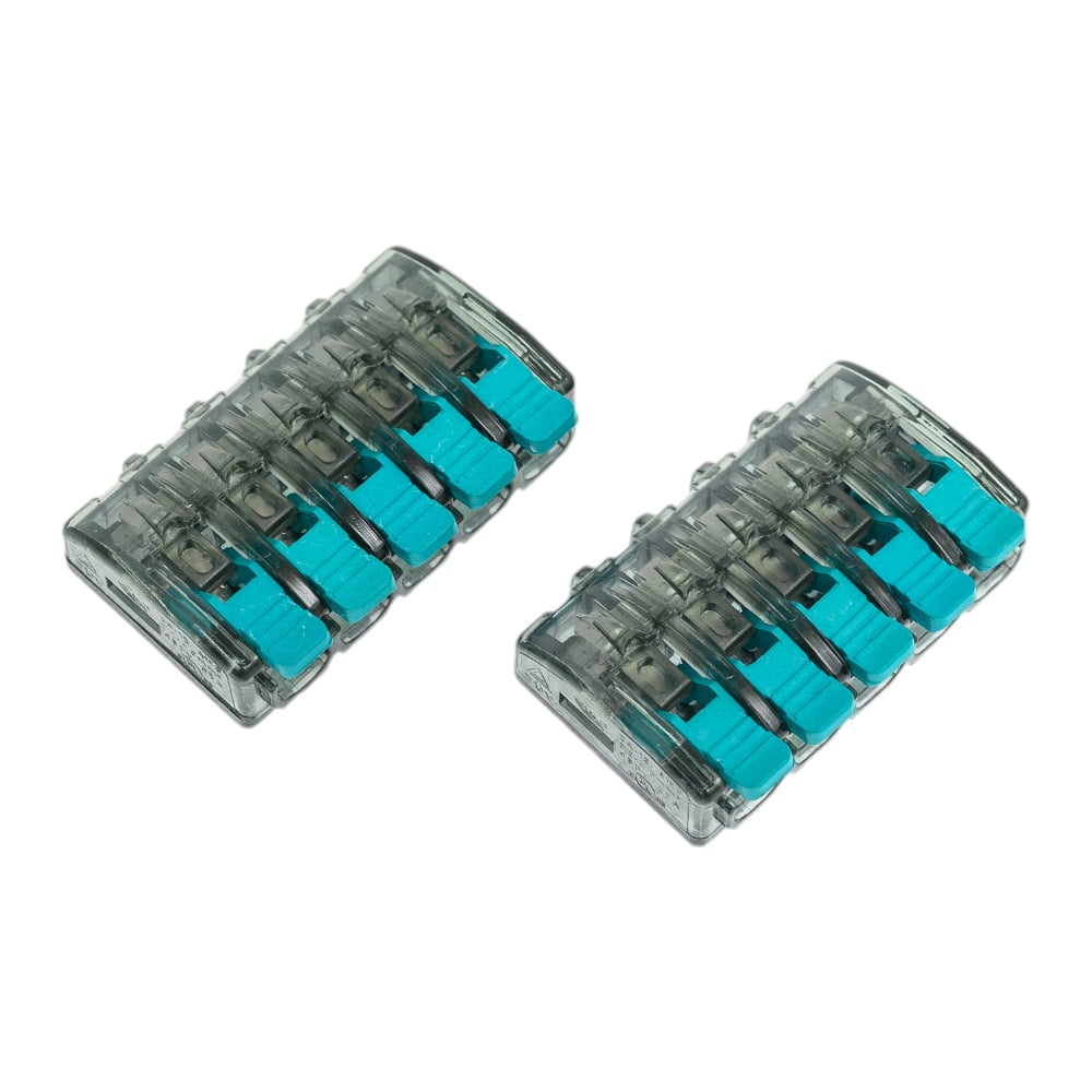 Изображение товара Компактная клемма с рычагом ЭРА NO22451 415 5 отверстий от 0,5 до 4 мм²