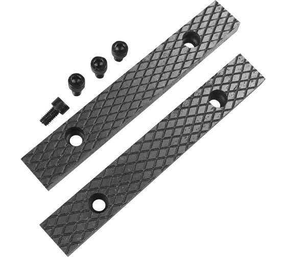 Изображение товара Губки сменные стальные для тисков слесарных 200 мм Berger BG BG1345