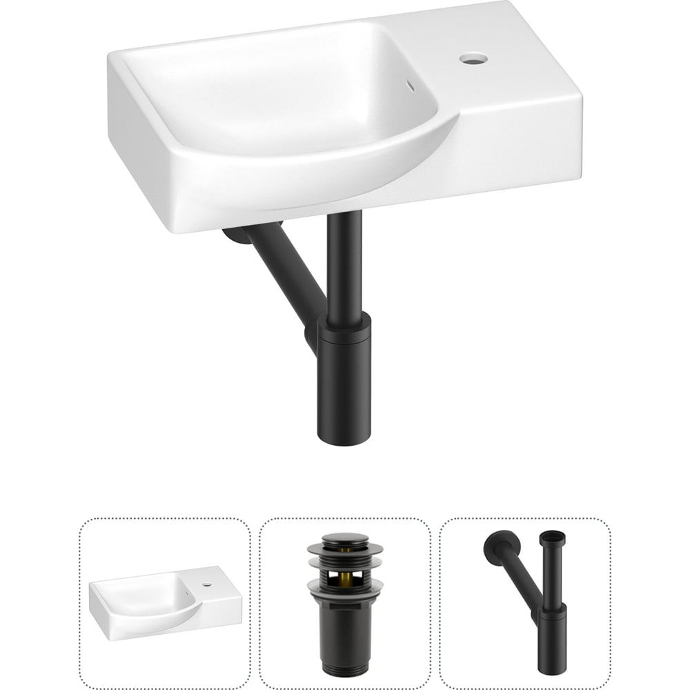 Изображение товара Маленькая раковина для ванной комнаты или туалета Wellsee WC Area 3в1