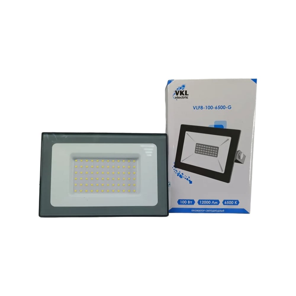 Изображение товара Прожектор VKL electric 100W SMD VLF8 6500K 12000Лм IP65 серый