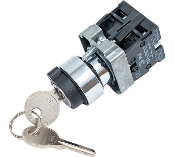 Изображение товара Переключатель ЭРА LAY5-BG45 на 2 положения, с ключом, без фиксации, 20/200/4000 Б0045688