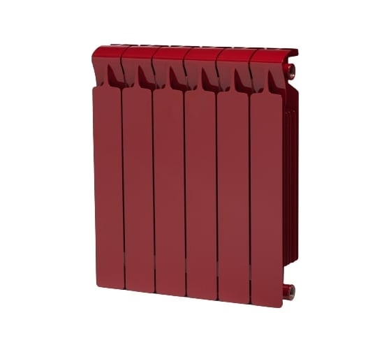 Изображение товара Биметаллический радиатор RIFAR MONOLIT 500 Бордо 06 секц. бок. R-MN-500-06-BO