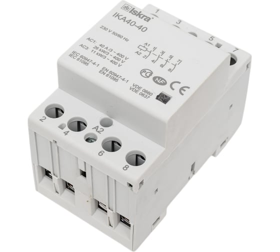 Изображение товара Контактор модульный iskra IKA40-40/230V УТ-00019591