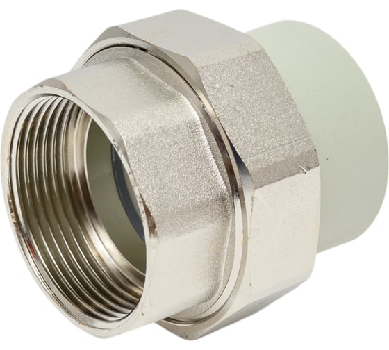 Изображение товара Муфта комбинированная разъёмная Damento внутренняя резьба, 40x1 1/2", серый 996078