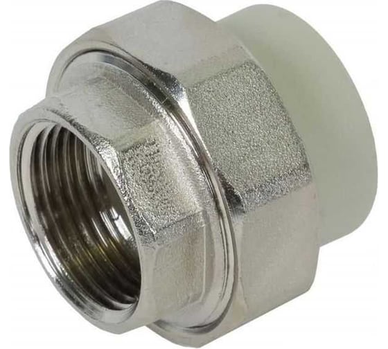 Изображение товара Муфта комбинированная разъёмная Damento внутренняя резьба, 20x3/4", серый 8711