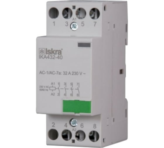Изображение товара Контактор модульный iskra IKA432-40/230V УТ-00019588