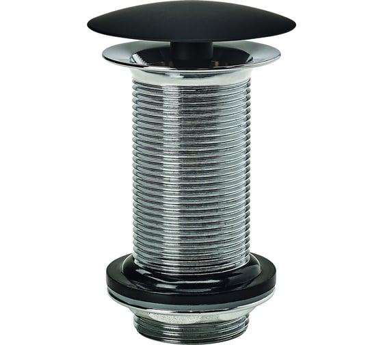 Изображение товара Донный клапан для раковины Wirquin BLACK TOUCH без отверстия для перелива, латунь 30723915