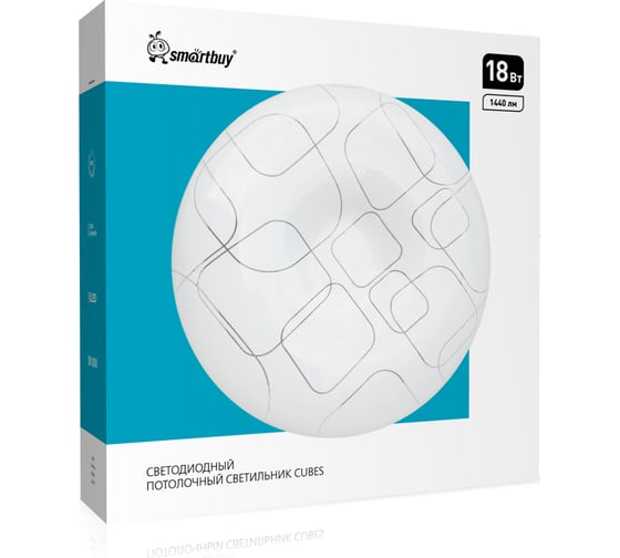 Изображение товара Светодиодный потолочный светильник Smartbuy (LED) 18Вт 260х55мм CUBES SBL-CUB-18-65
