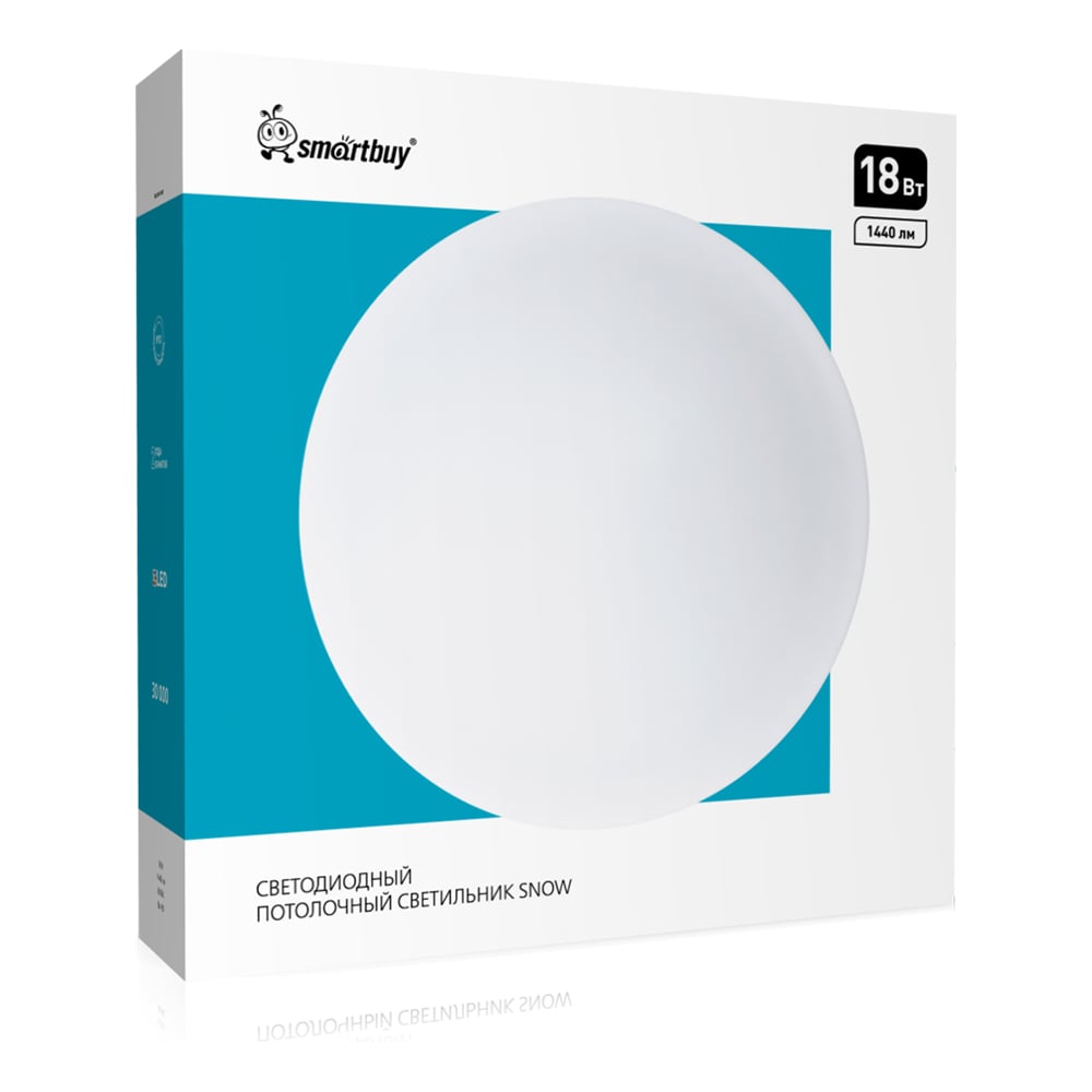 Изображение товара Светодиодный потолочный светильник Smartbuy (LED) 18Вт 260х55мм SNOW SBL-SN-18-65