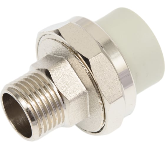 Изображение товара Муфта комбинированная разъёмная Damento наружная резьба, 20х1/2", серый 8722