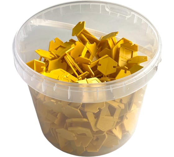 Изображение товара СВП  Зажим Ворота 1 мм желтый (500 шт) ACCURATE A1-500