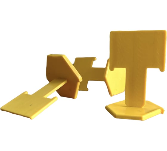 Изображение товара СВП в ведре Зажим Флажок 1 мм желтый (500 шт) ACCURATE 340801